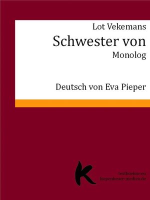 cover image of SCHWESTER VON